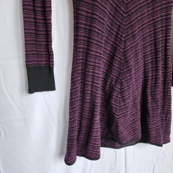 Prana Purple Monica Knit Wool Blend Cowl Neck Longsleeve Dress Size XS - Picture 3 of 7